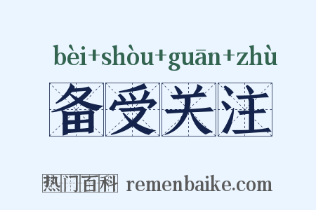 备受关注是什么意思的图片
